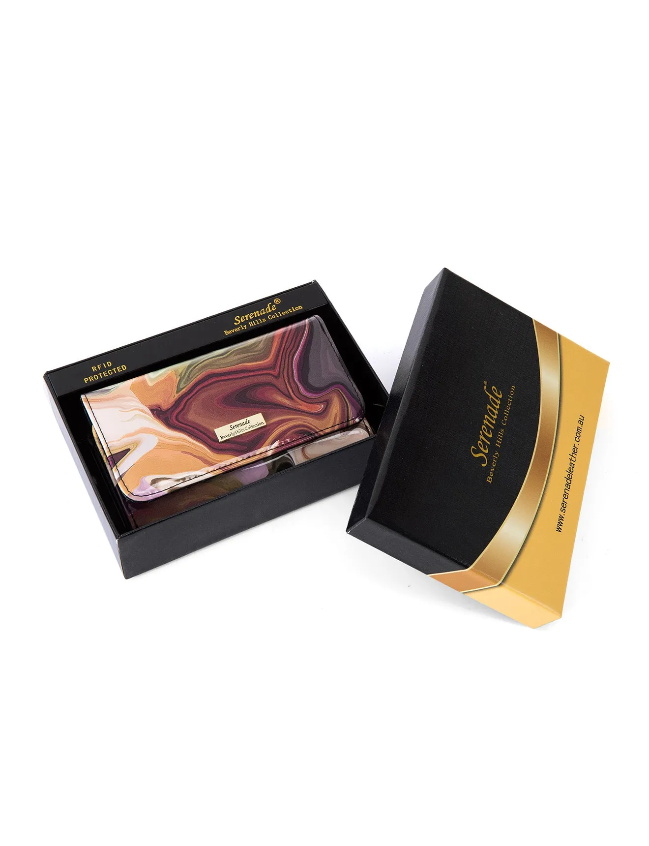 AURORA MEDIUM PATENT LEATHER WALLET WITH RFID- WSF3302- NEW IN