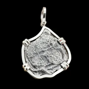Authentic 8 Reales Coin from Consolacion Shipwreck in Silver Mount #8CNSL-JJ-MNT11