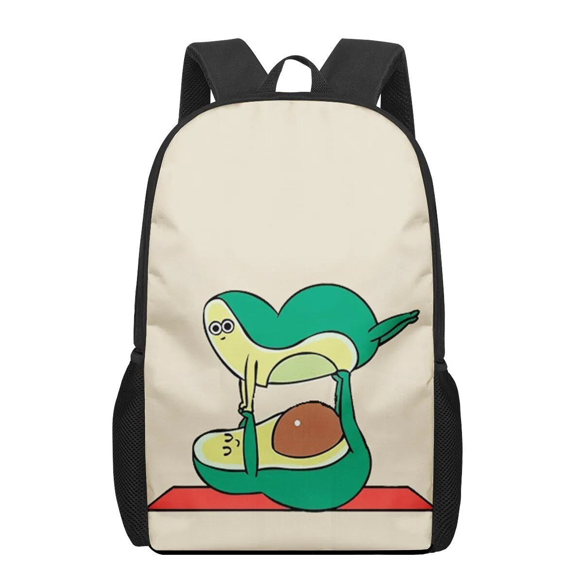 Avocado Print Backpack for Primary Students, Elementary Boys and Girls