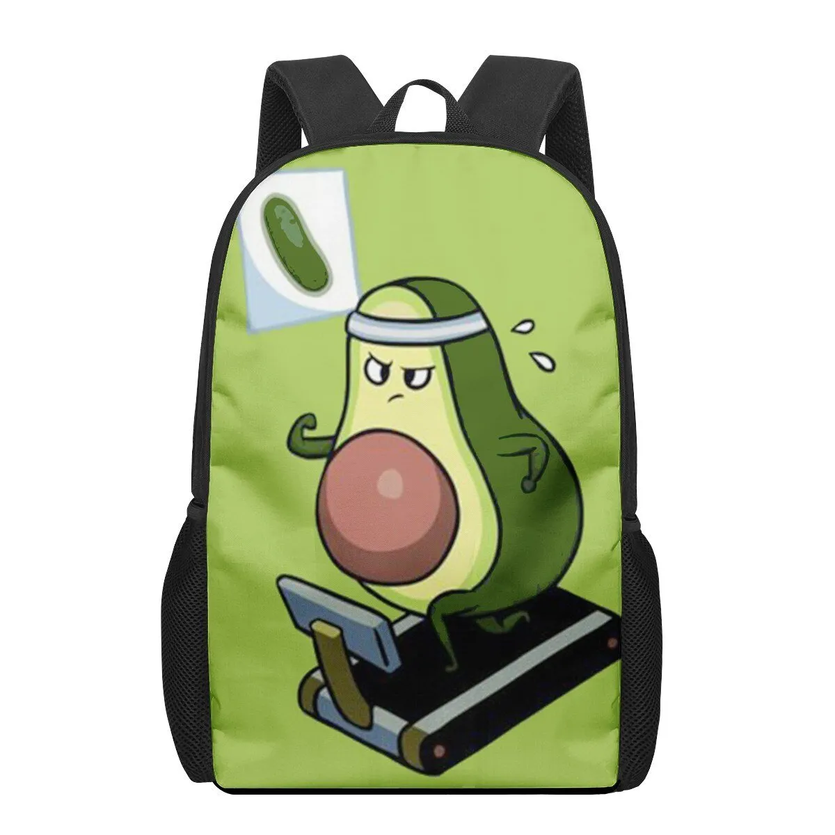 Avocado Print Backpack for Primary Students, Elementary Boys and Girls