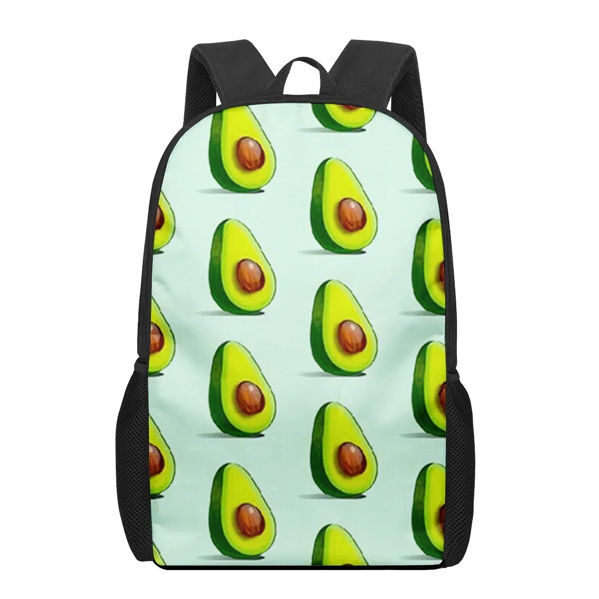 Avocado Print Backpack for Primary Students, Elementary Boys and Girls
