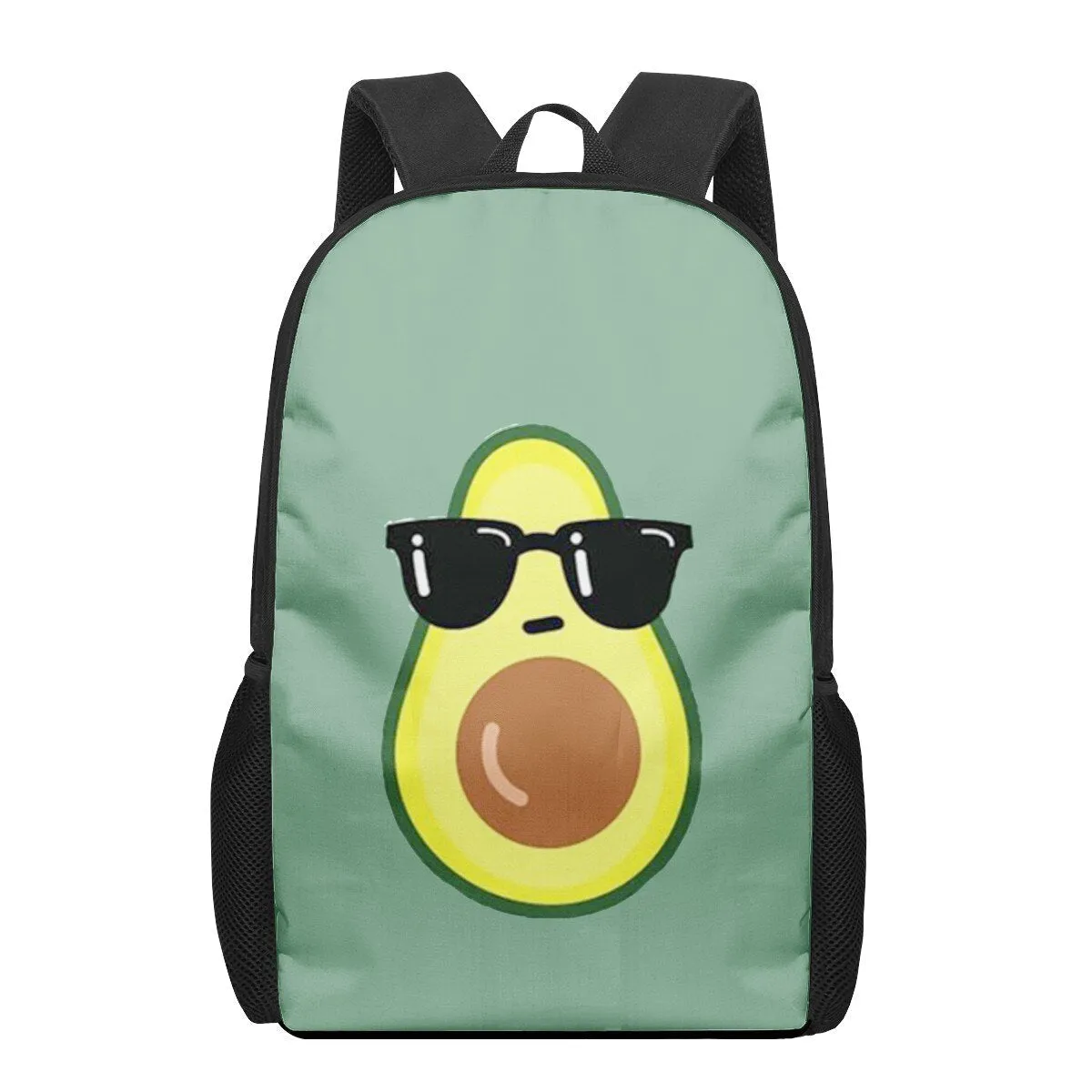 Avocado Print Backpack for Primary Students, Elementary Boys and Girls