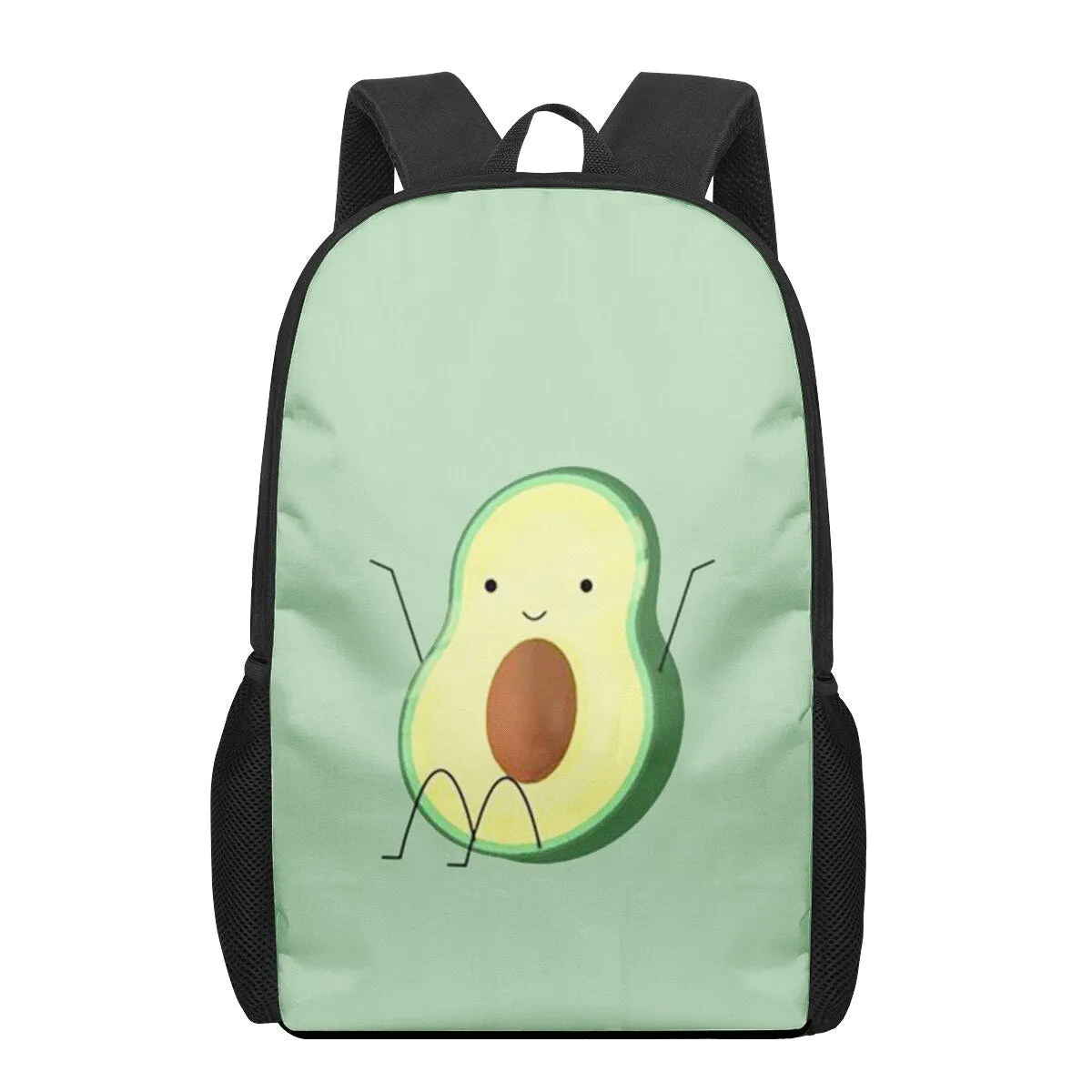Avocado Print Backpack for Primary Students, Elementary Boys and Girls