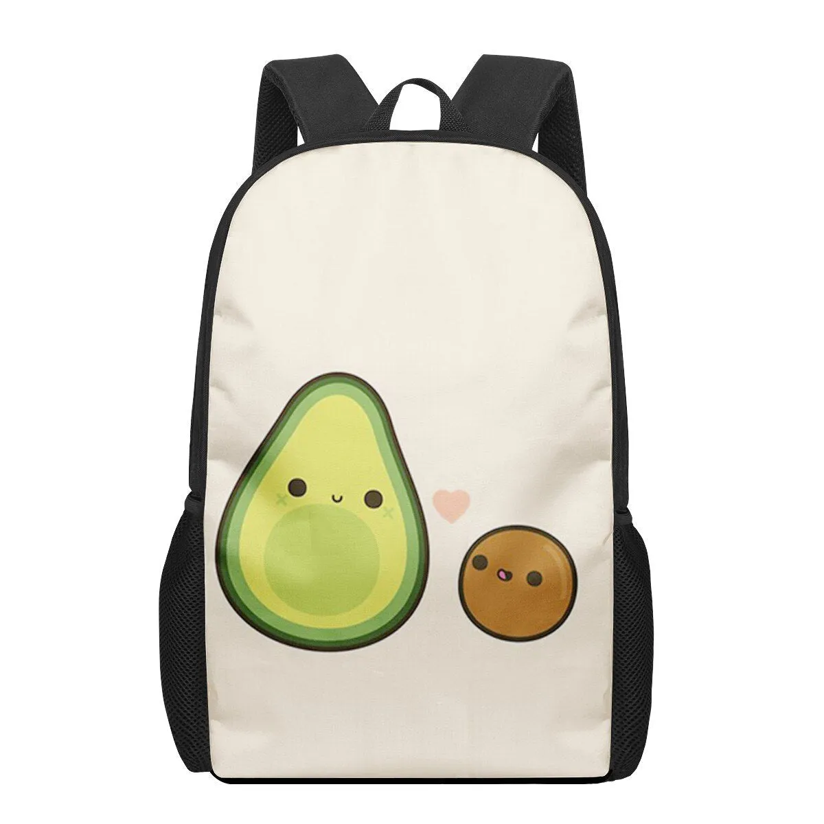 Avocado Print Backpack for Primary Students, Elementary Boys and Girls