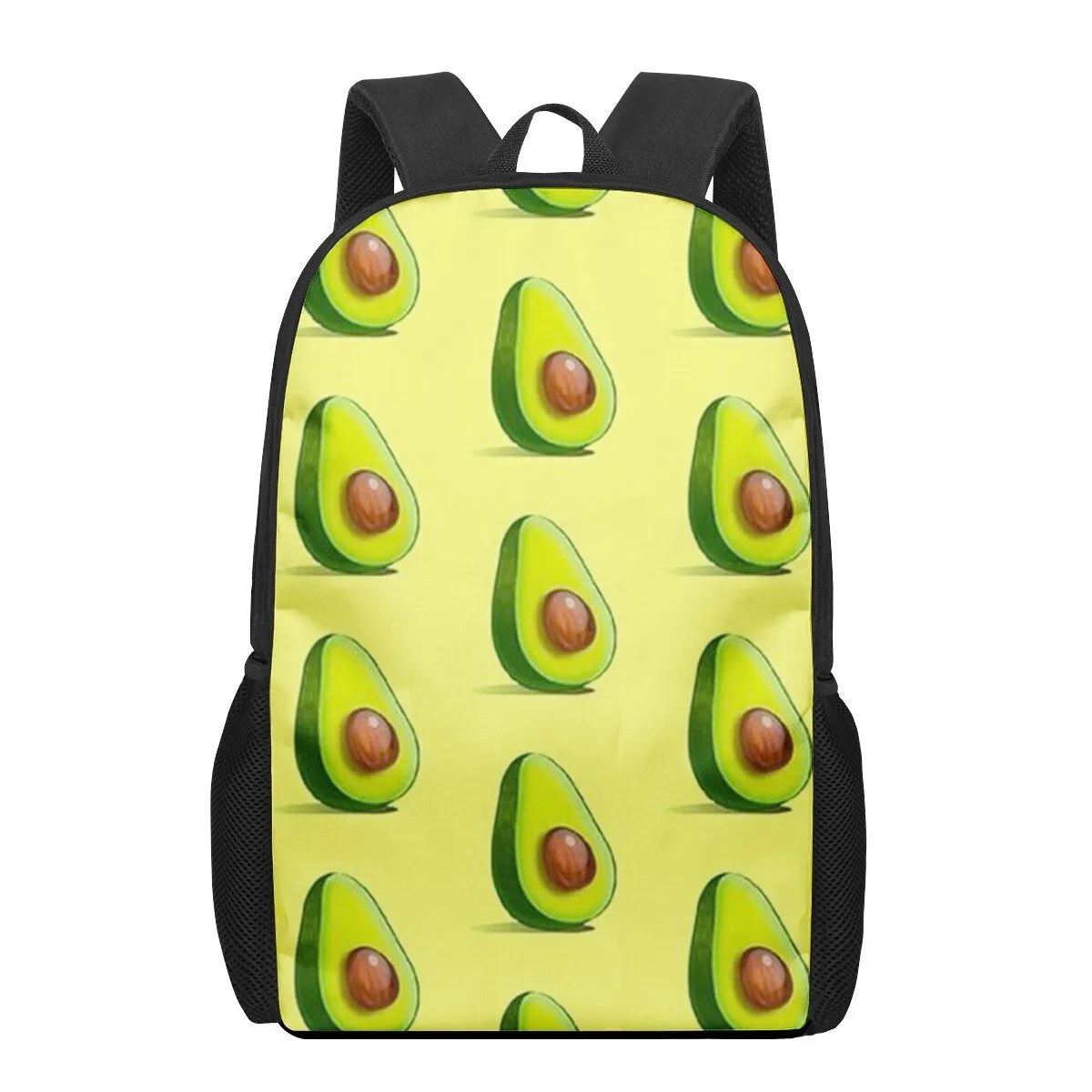 Avocado Print Backpack for Primary Students, Elementary Boys and Girls