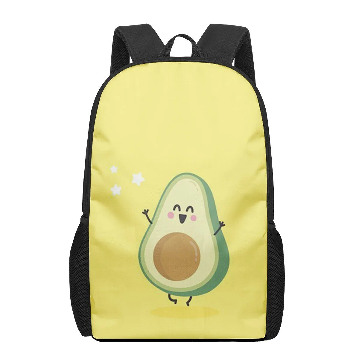 Avocado Print Backpack for Primary Students, Elementary Boys and Girls
