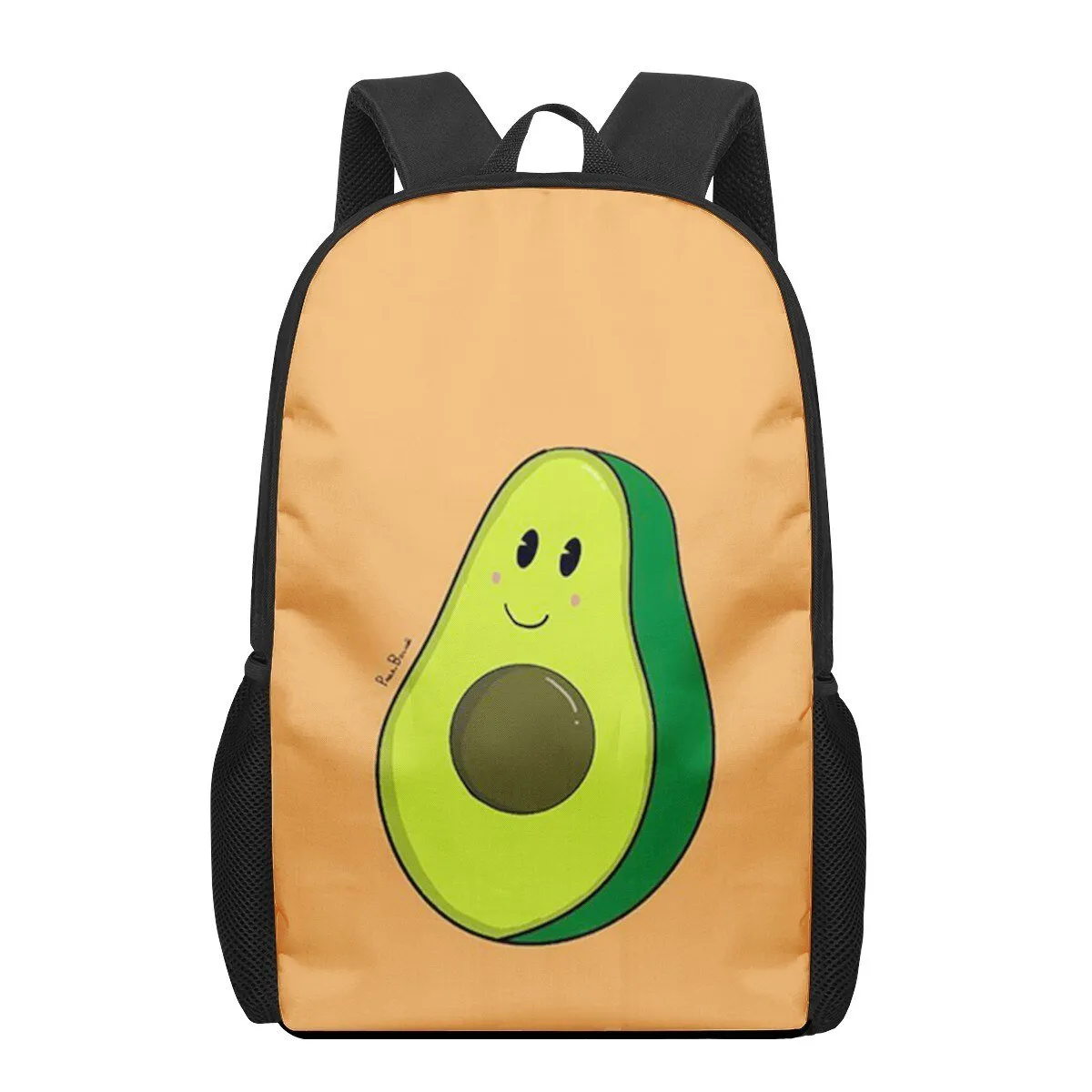 Avocado Print Backpack for Primary Students, Elementary Boys and Girls
