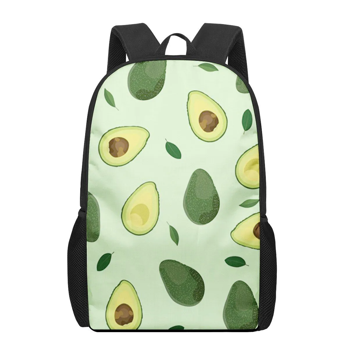 Avocado Print Backpack for Primary Students, Elementary Boys and Girls