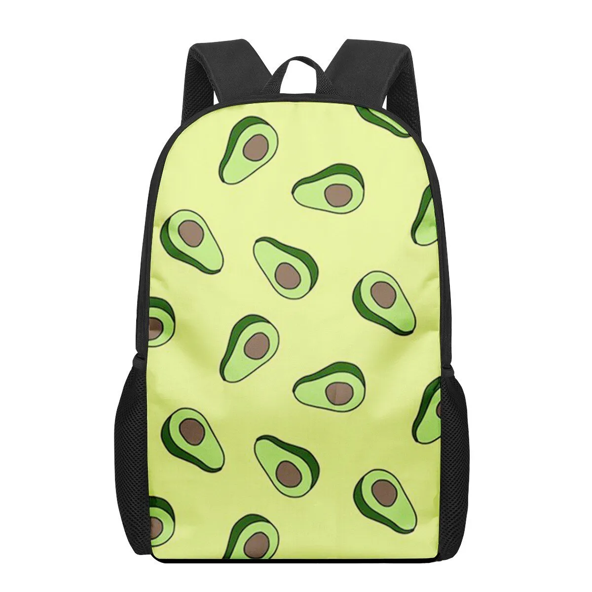 Avocado Print Backpack for Primary Students, Elementary Boys and Girls