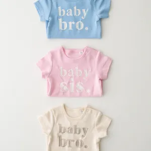 baby bro/sis Signature Baby Bodysuit