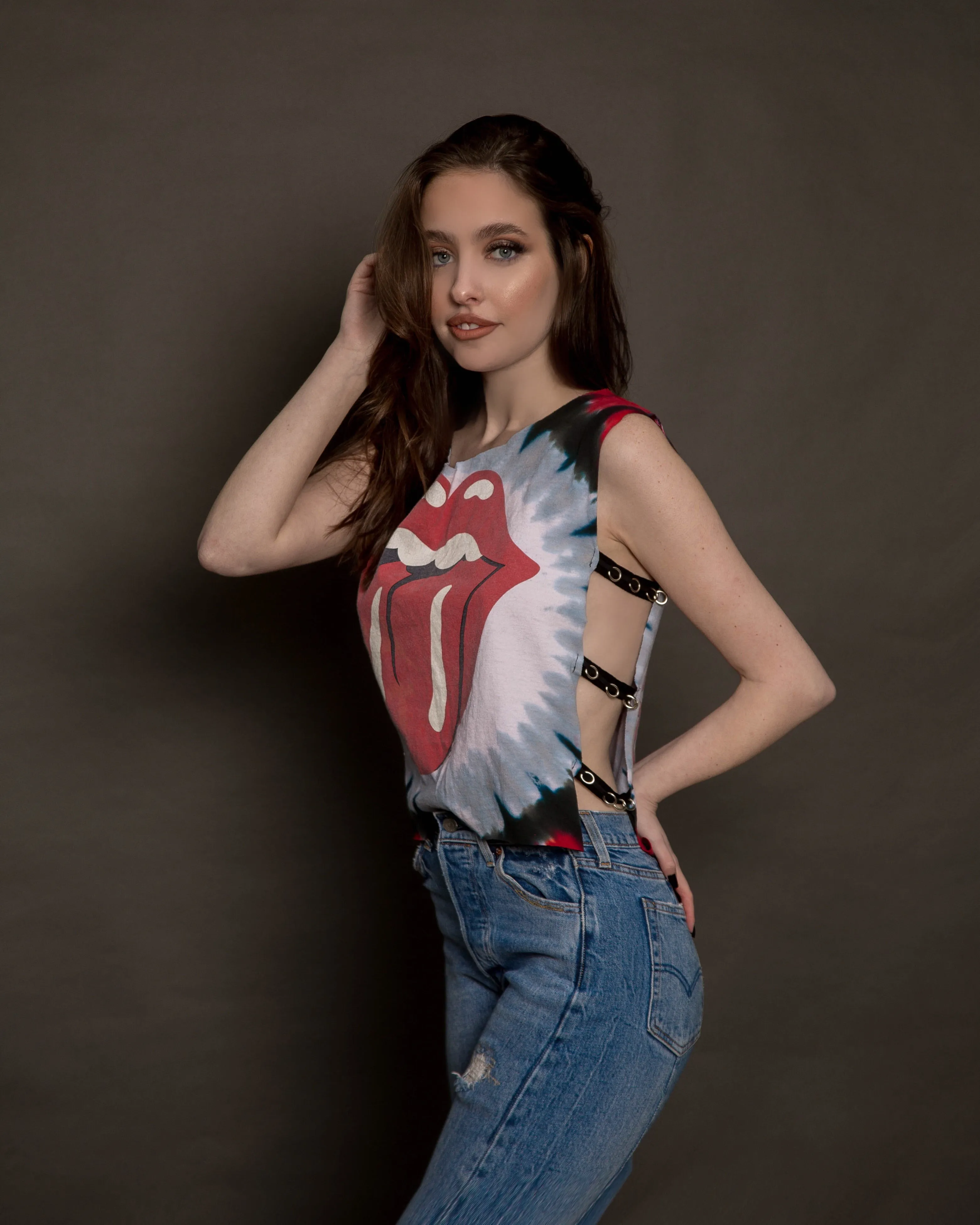 Baby I’m A Wild One Rolling Stones Side Strap Tee