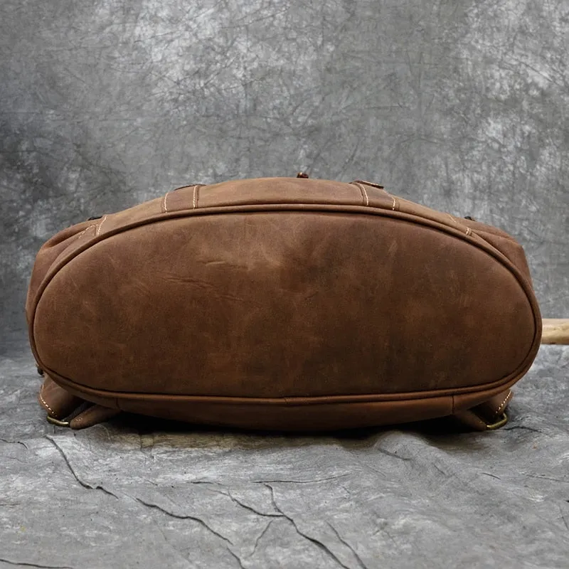 Backpack Large Capacity Leather Bag