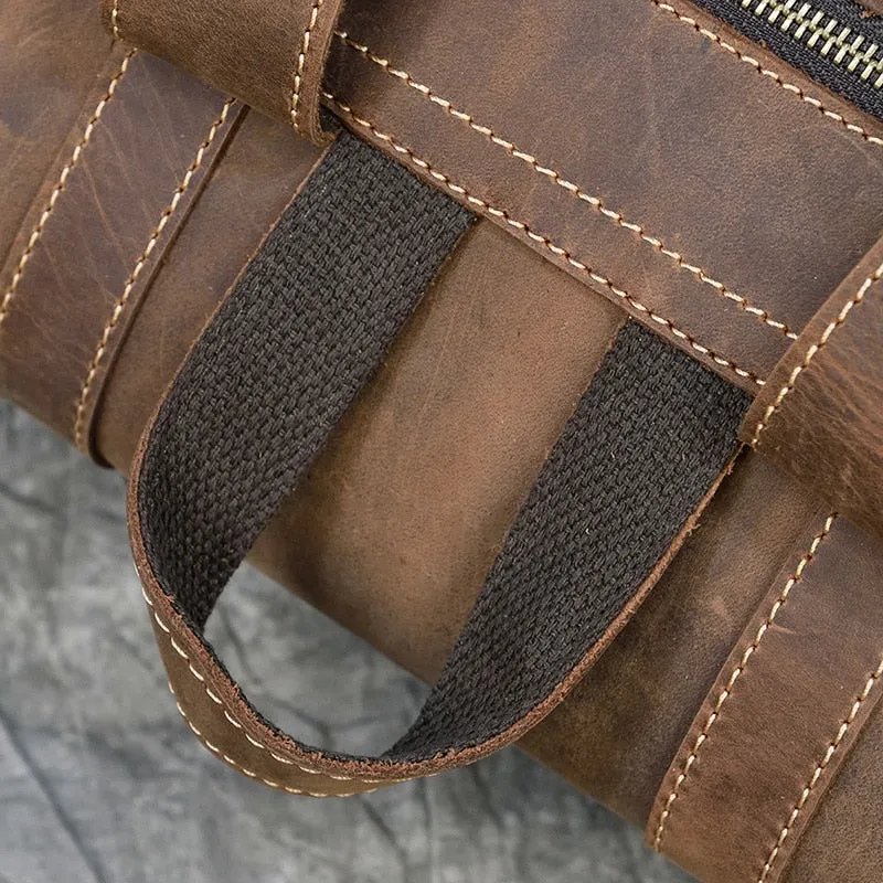 Backpack Large Capacity Leather Bag
