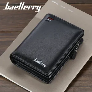 Baellerry short Men wallets fashion new card purse Multifunction organ leather wallet for male zipper wallet with coin pocket
