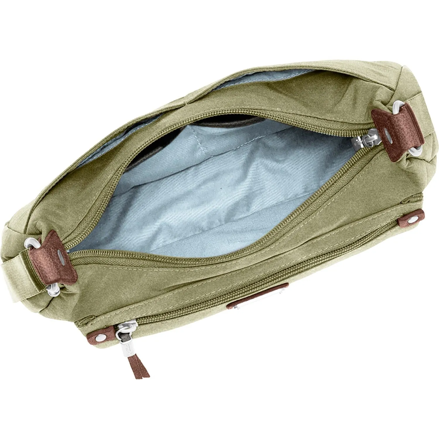 Baggallini Out And About Bagg With RFID Phone Wristlet Olive Nylon