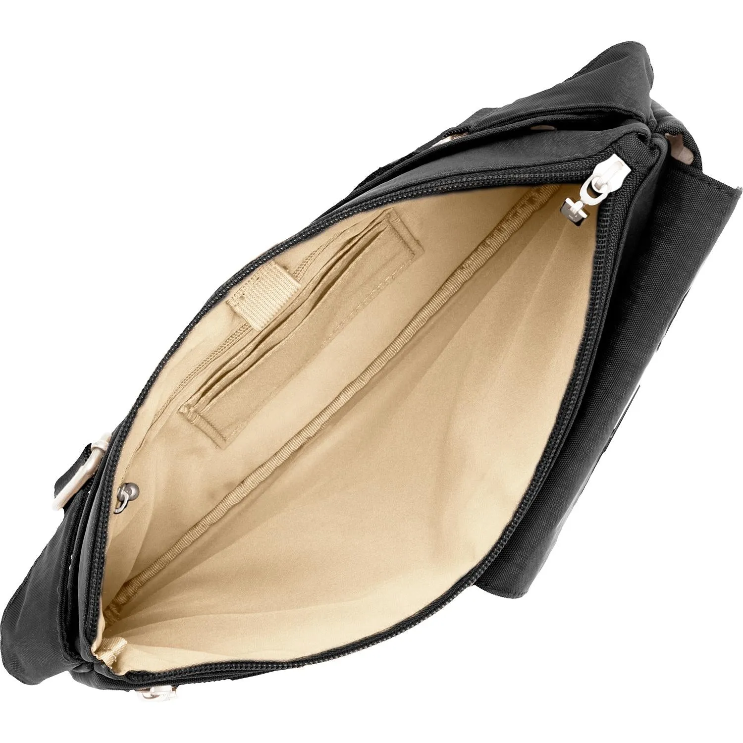 Baggallini Slim Waist Pack Black Nylon