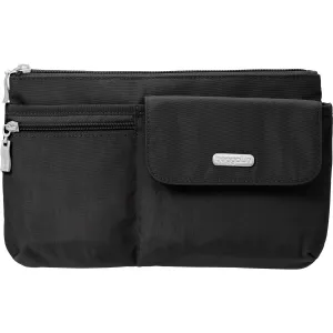 Baggallini Slim Waist Pack Black Nylon
