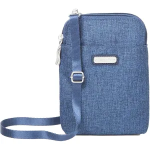Baggallini Take Two RFID Bryant Crossbody Steel Blue Nylon