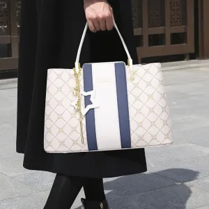 bags New women's handbags Fashion light luxury Large-capacity tote bags Contrast colors Large-capacity shoulder bags Women