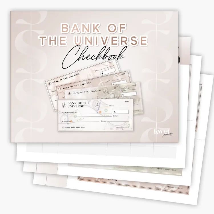 Bank of the Universe Checkbook