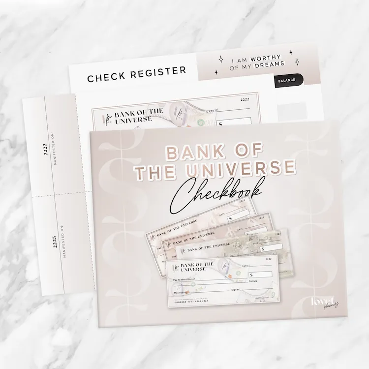 Bank of the Universe Checkbook