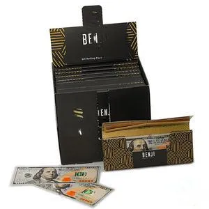 Benji $100 Bill Rolling Papers   Filter Tips