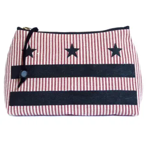 black stars and bars perfect pouch
