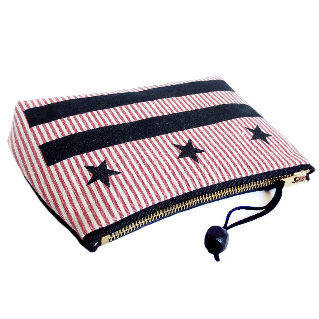 black stars and bars perfect pouch