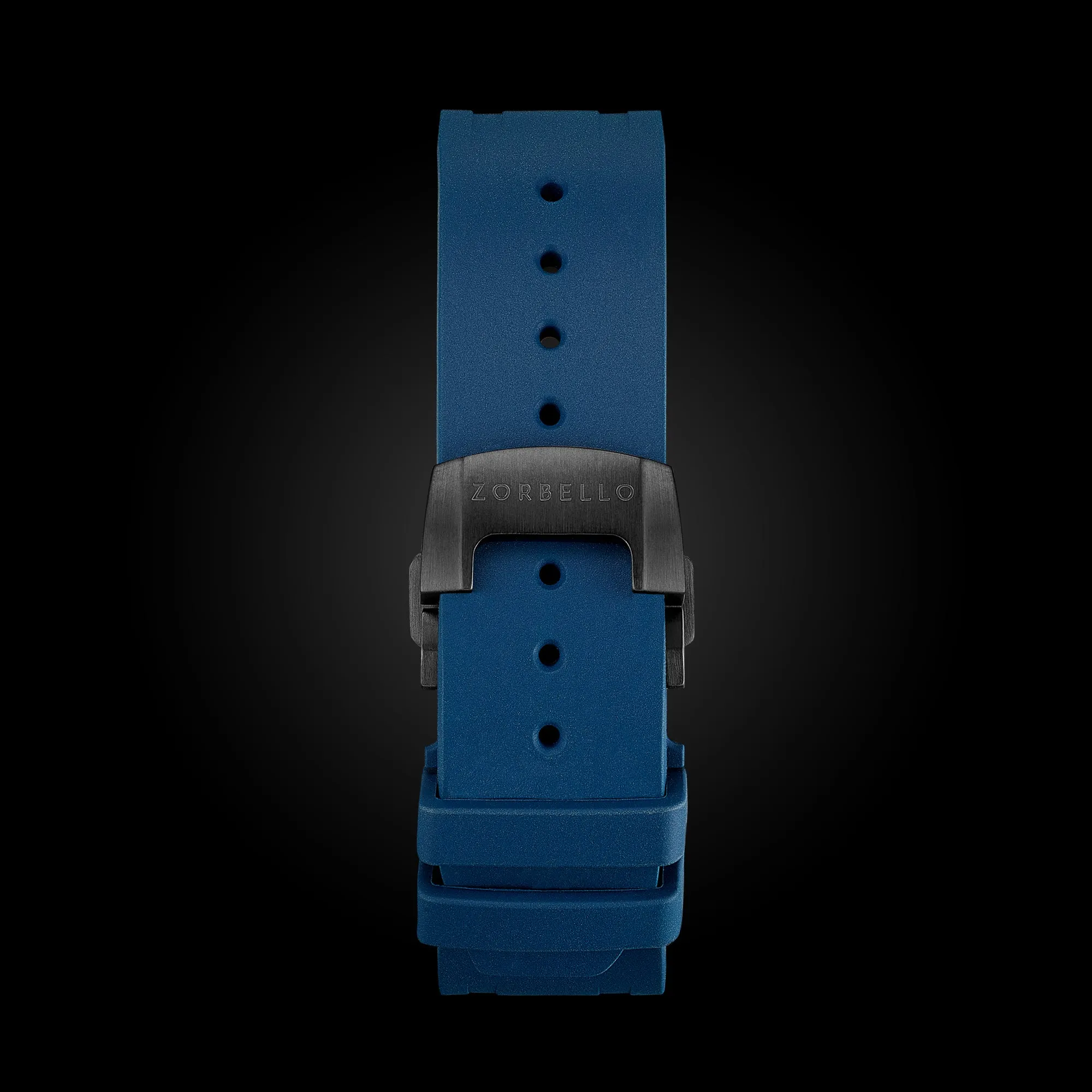 Blue Rubber Strap Without Buckle ZB-RB-AB005