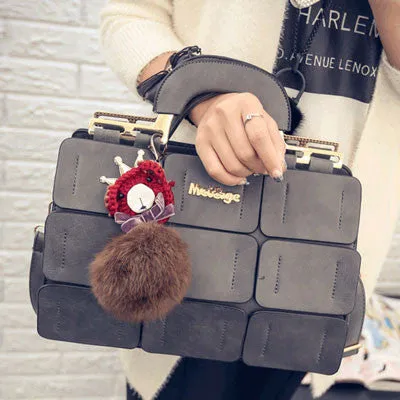 Boston bag inclined shoulder ladies hand bag women PU leather handbag sac woman bags handbags women famous brands