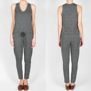 BOUTIQUE Gray Jumpsuit with Drawstring Waist Size S