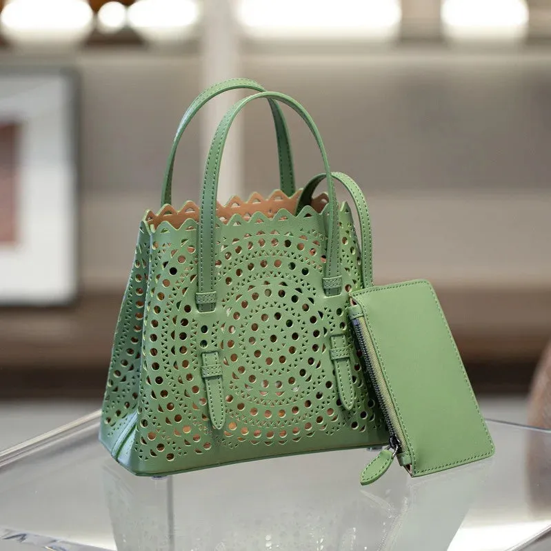 Brand Design Fashion Large Capacity Genuine Leather Bucket Bag 2024 Luxury High Quality Cowhide Shoulder Handbags For Women