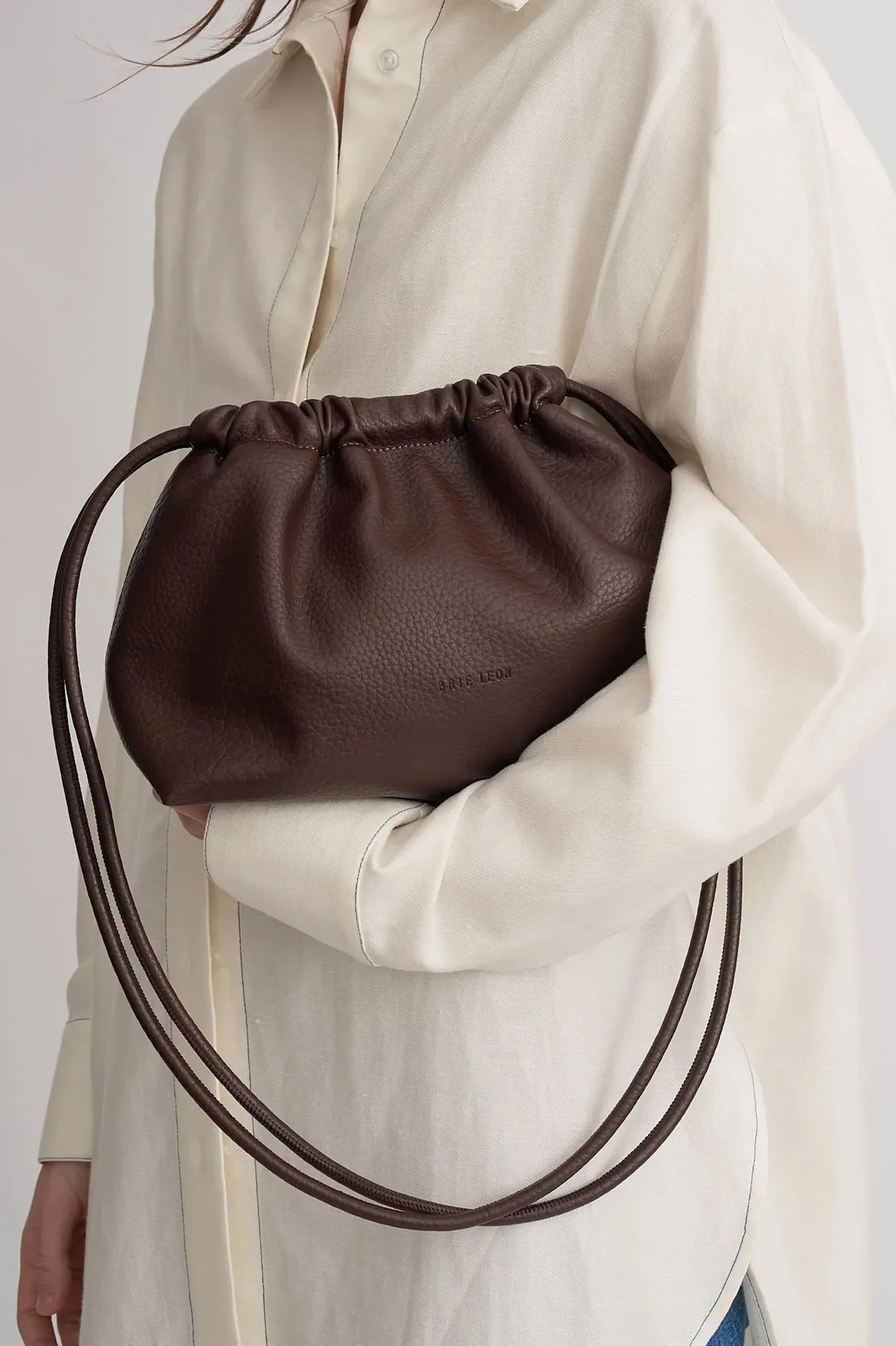 Brie Leon Alma Bag Chocolate Nappa