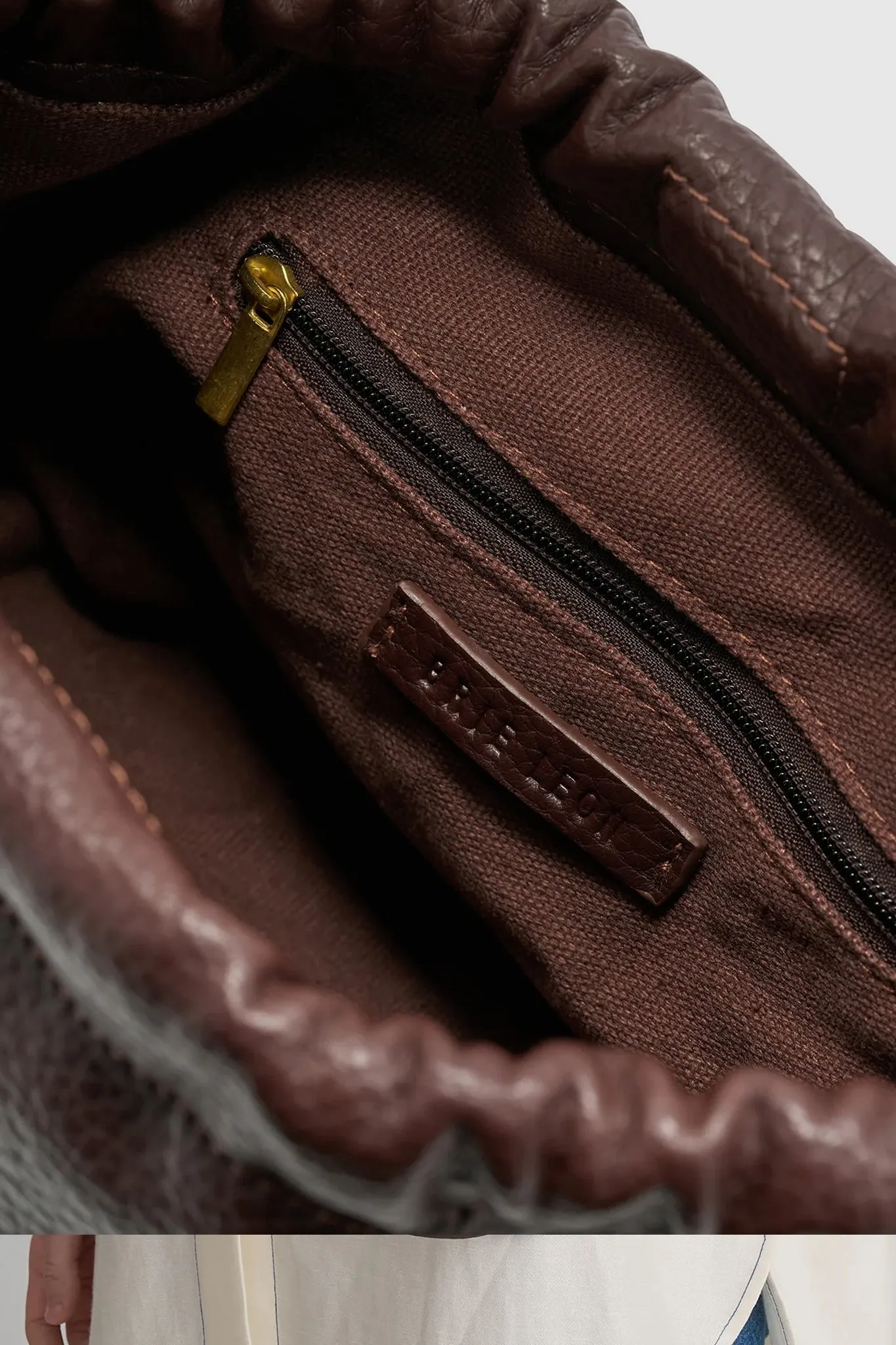 Brie Leon Alma Bag Chocolate Nappa
