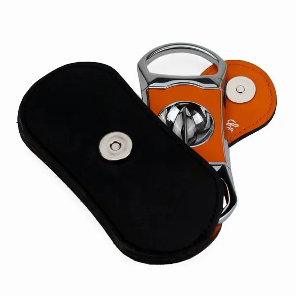 Brizard and Co. The "V" Cutter - Orange and Black Leather