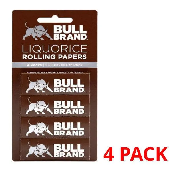 Bull Brand Liquorice Papers - 4 Pack