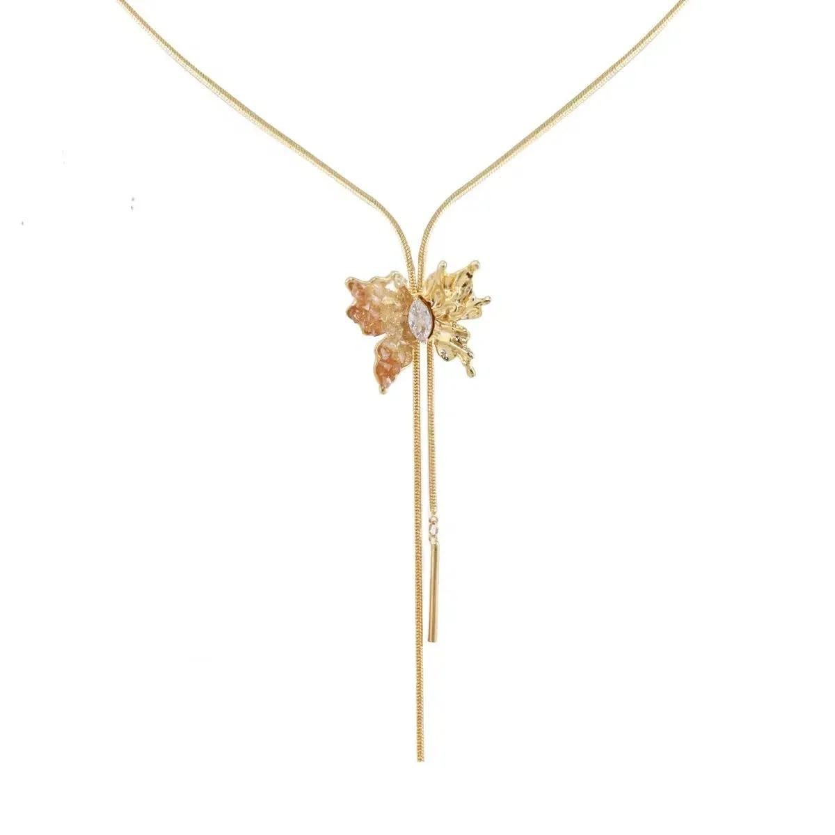 Butterfly Drawstring Necklace