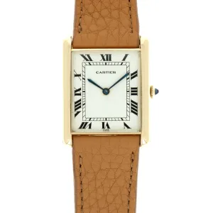 Cartier Yellow Gold Tank Jumbo Automatic Watch