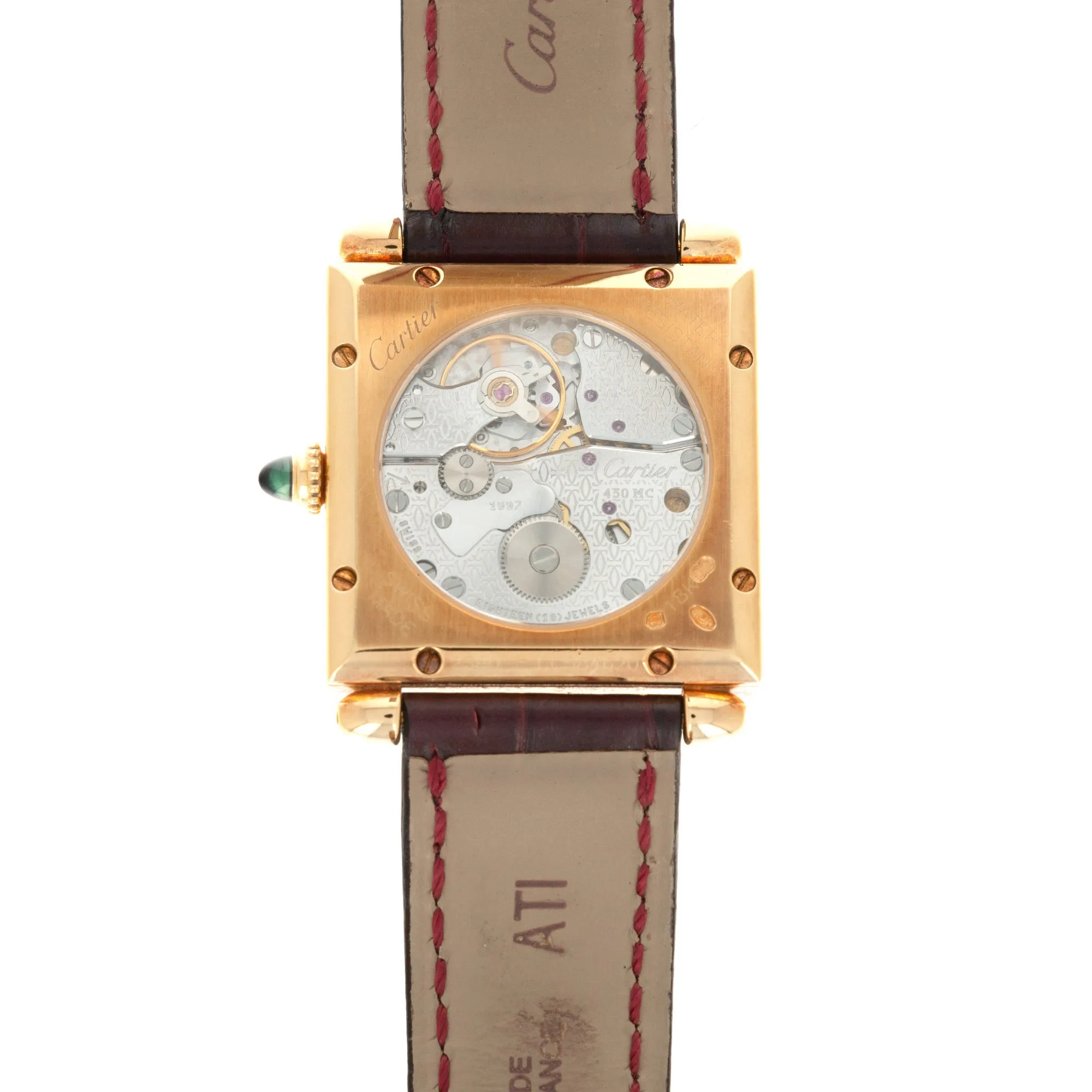 Cartier Yellow Gold Tank Obus