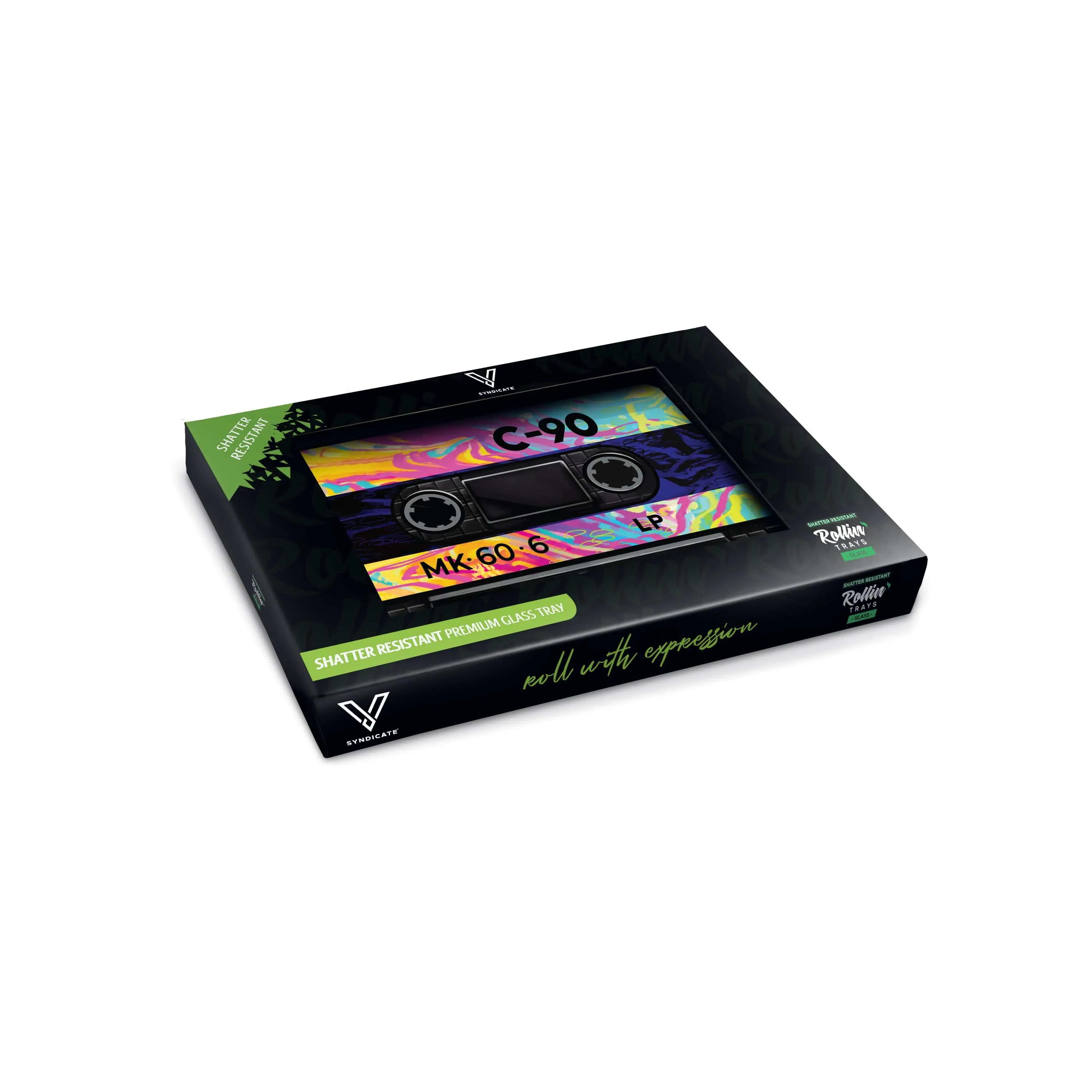Cassette Glass Rolling Tray
