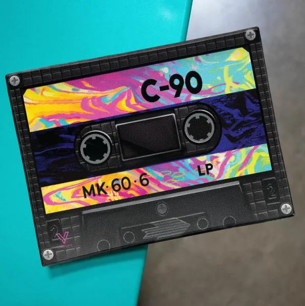 Cassette Glass Rolling Tray