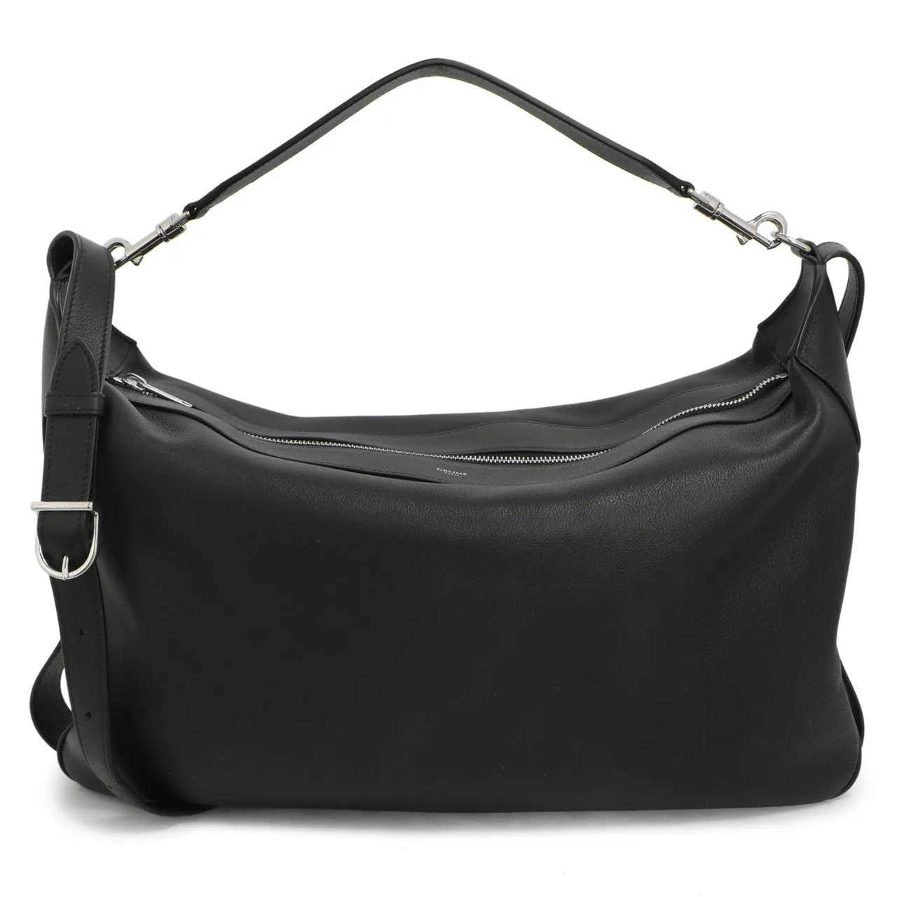 Celine Black Calfskin Large Strap Romy
