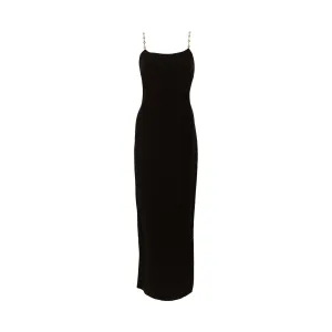 Chanel Black Chain Strap Gown