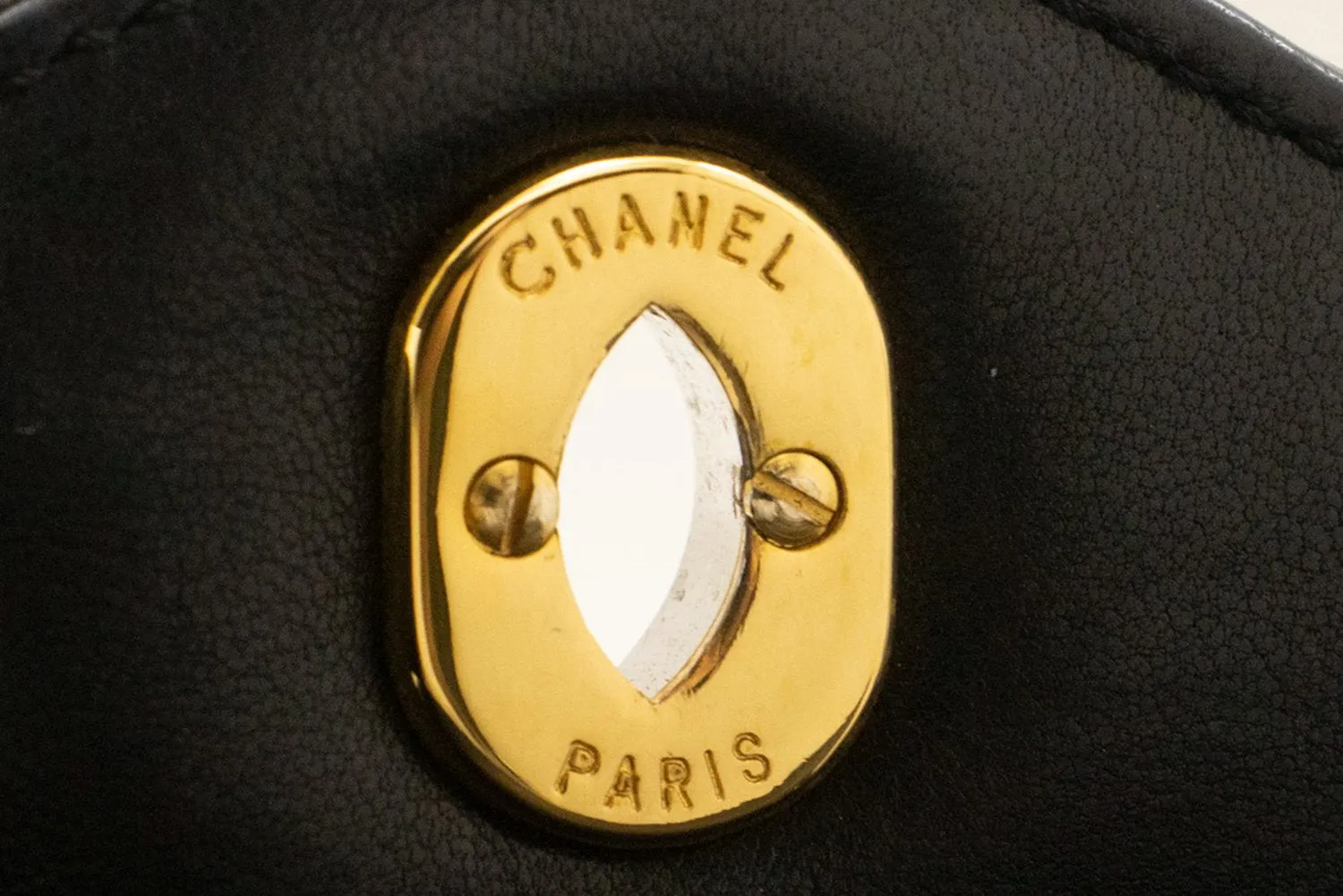 CHANEL Paris Limited Chain Shoulder Bag Black Quilted Double Flap m88