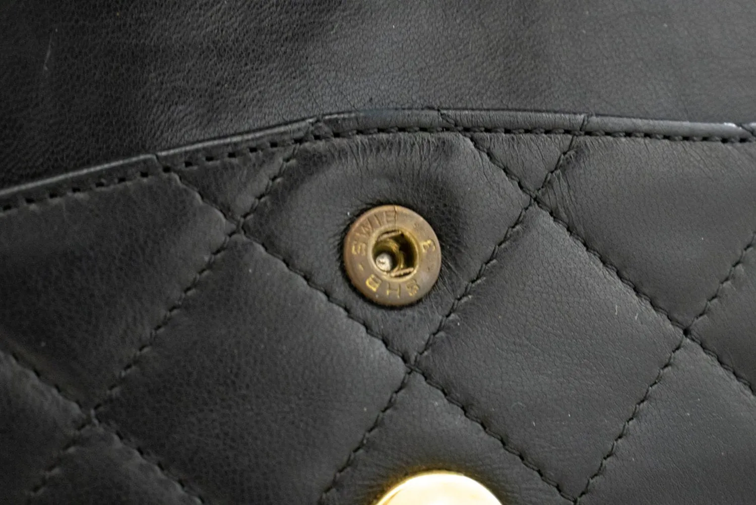CHANEL Paris Limited Chain Shoulder Bag Black Quilted Double Flap m88
