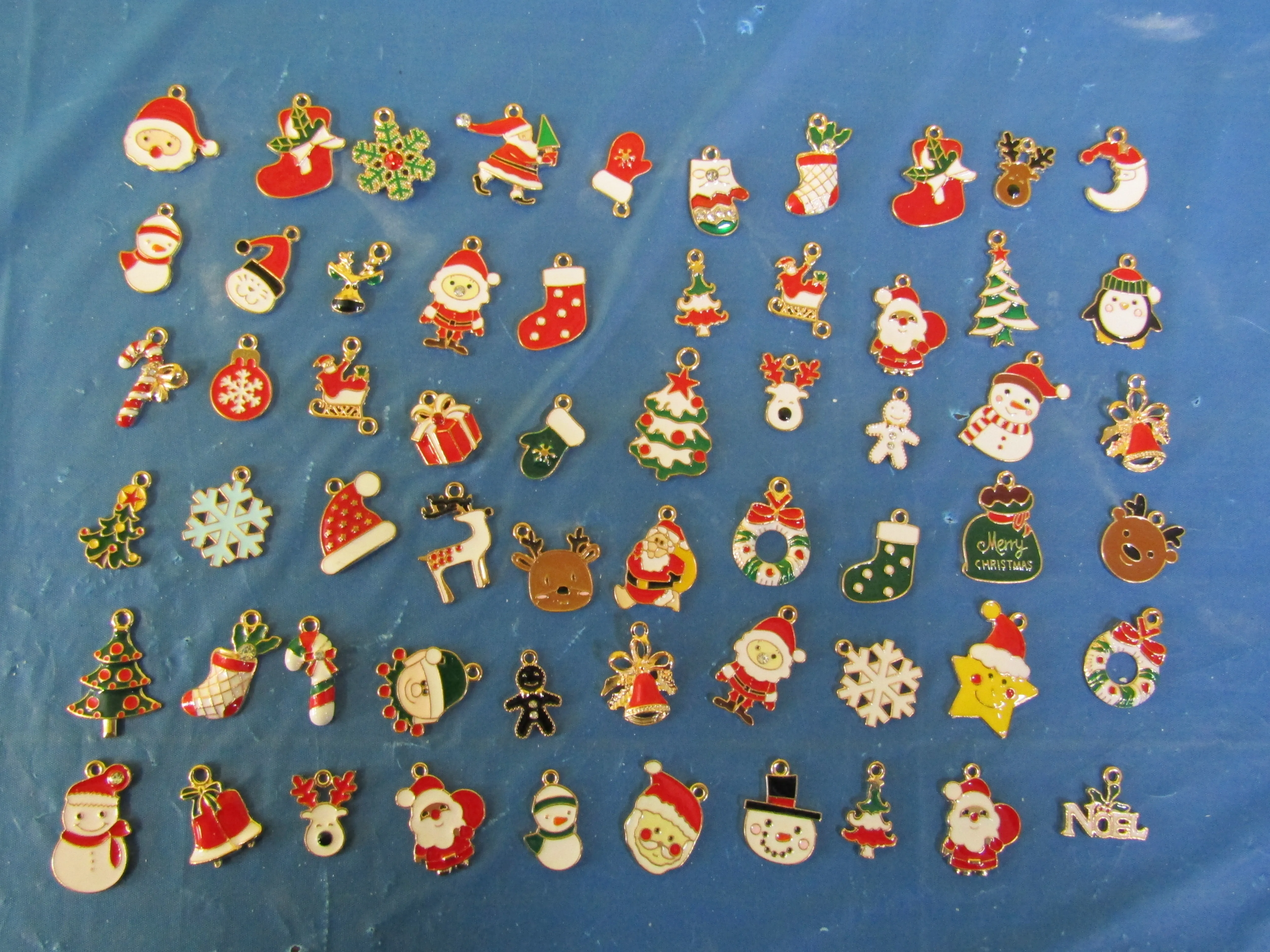 Charms - Tree Ornament and Hook, 50pc