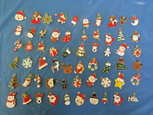 Charms - Tree Ornament and Hook, 50pc