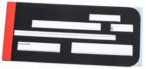 Check Guide Hinged Red Tape