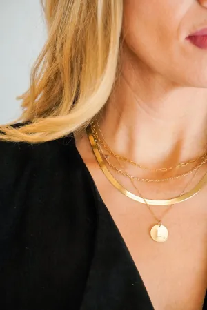 Classic Coin Necklace with Diamond