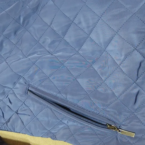 Coldwater Creek Women's Quilted Blue Coat size L